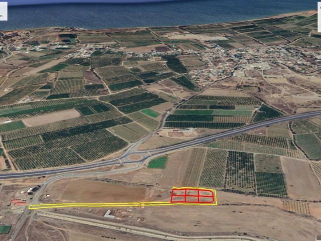 Plots for sale with sea view in Lefke Yesilyurt region