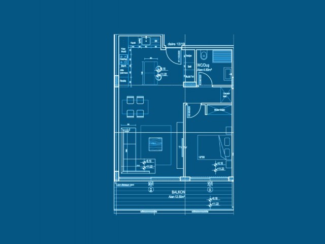 آپارتمان 1+1 در حیاط