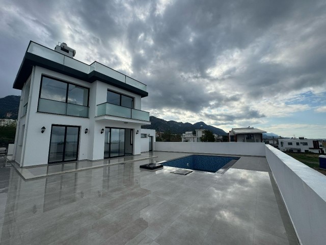 Kyrenia; Villa for sale in Çatalköy with zero 360 degree perfect view! 