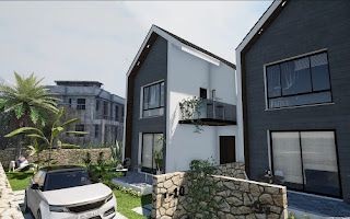 2+1 VILLA IN fußläufiger Entfernung zum Meer in Kirne Karsiyak