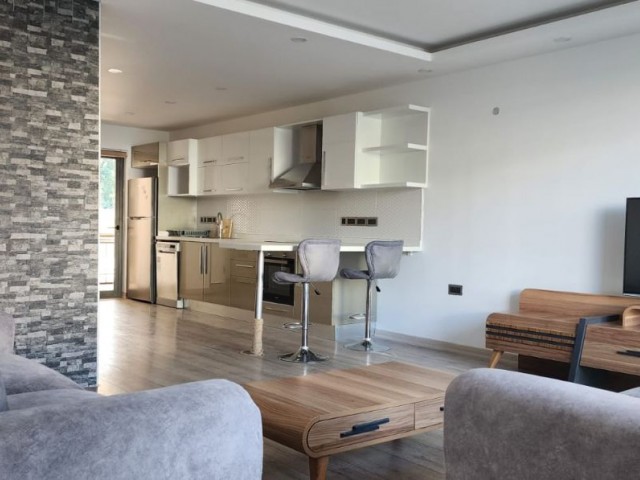 2 + 1 apartment for rent with monthly payment of 700 gbp in Akacan Elegance site in the center of Kyrenia