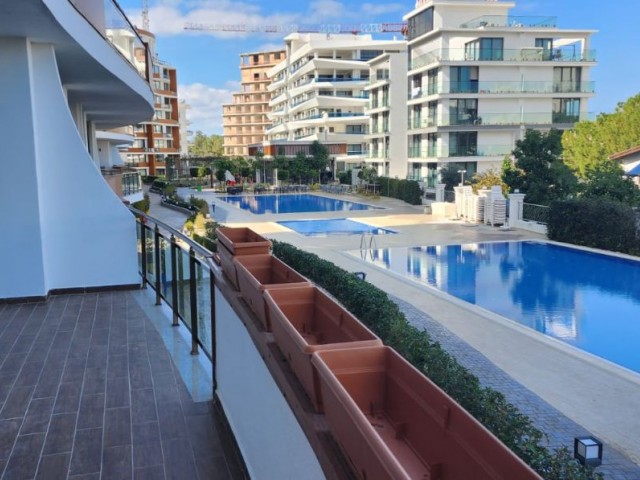 2 + 1 apartment for rent with monthly payment of 700 gbp in Akacan Elegance site in the center of Kyrenia