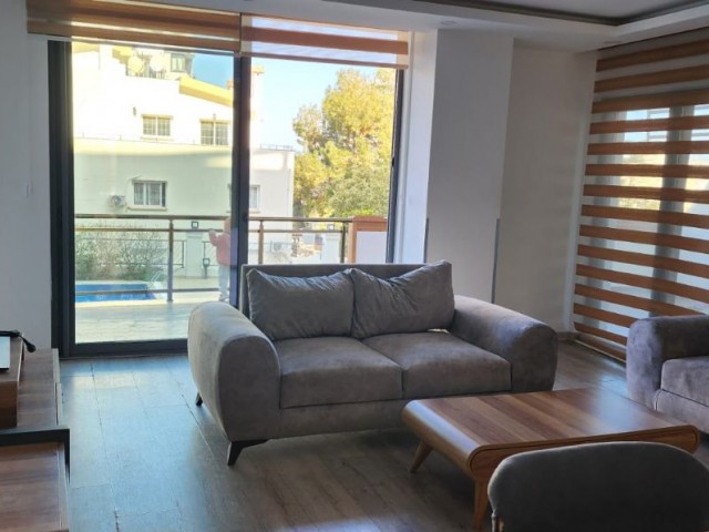 2 + 1 apartment for rent with monthly payment of 700 gbp in Akacan Elegance site in the center of Kyrenia