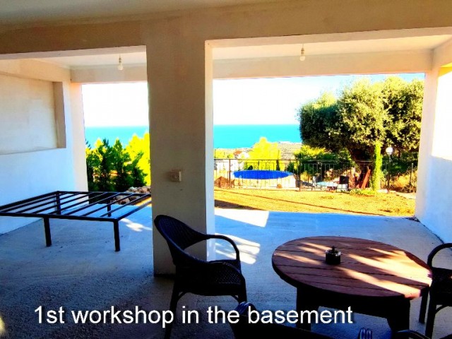 Panoramic Twin Villa for a large family 5+2+2 in Kyrenia with BEST mountain and sea views in Northern Cyprus