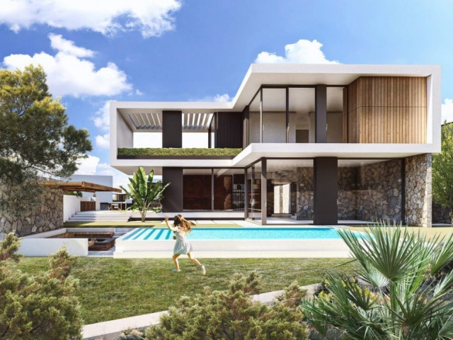 4+1 Villas with Panoramic Sea View with Payment Plan in Çatalköy, Kyrenia