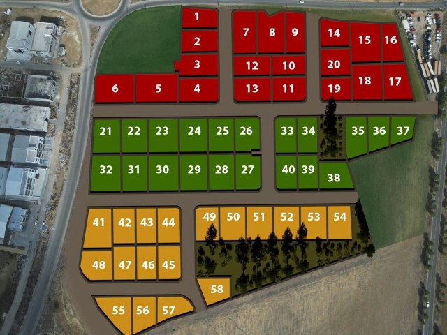 Plots for sale for commercial purposes in Alaykoy Industrial Zone