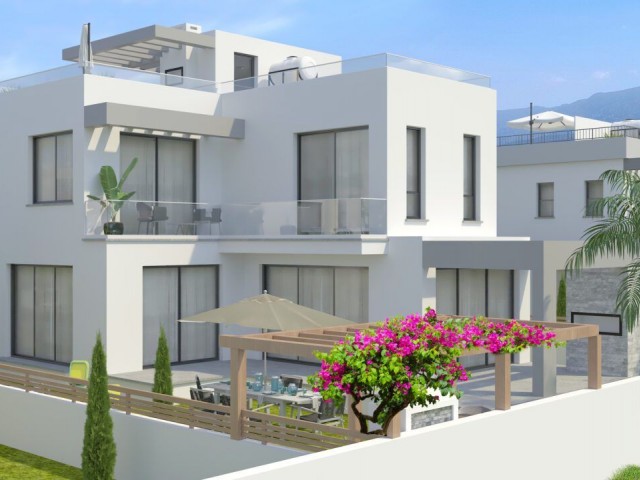 Wonderful 3+1 Villas with Sea View in Alsancak, Kyrenia