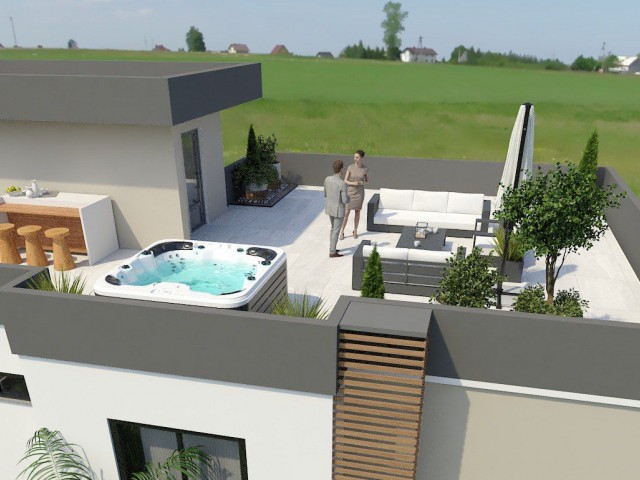 3+1 Villas with Sea View in Kyrenia Alsancak Region