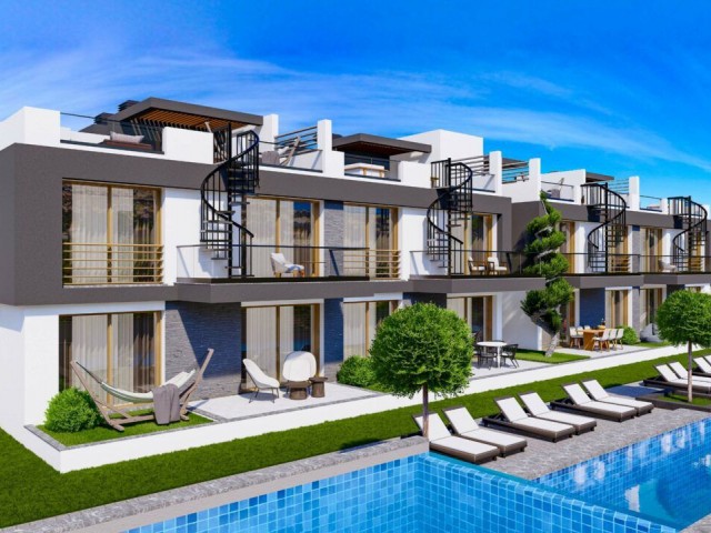 Wunderschöne Wohnungen und Villen mit Zahlungsplan aus dem Projekt in Kyrenia Lapta