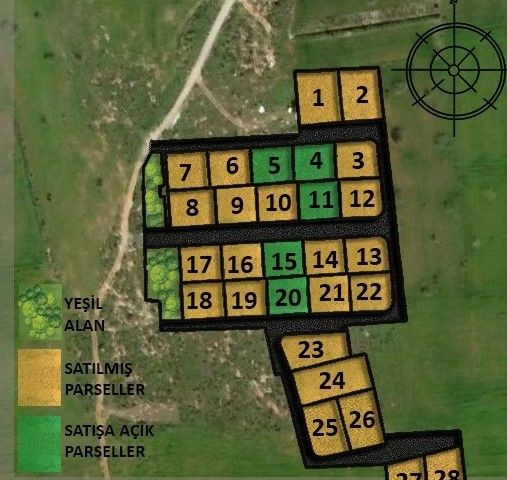 Grundstücke zum Verkauf im Projekt Ötüken 2, 10 Minuten von der Küste von Long Beach entfernt, Infrastruktur und Bauarbeiten sind abgeschlossen