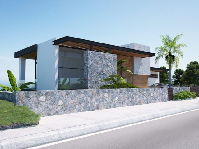 5+1 Legendäre Villa mit Panoramablick auf das Meer in Çatalköy, Kyrenia