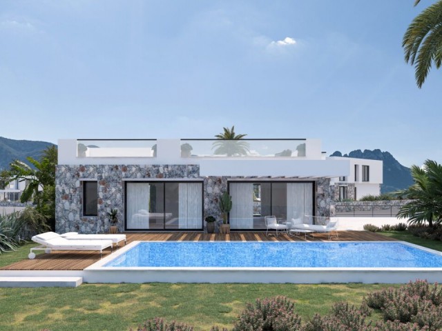 Wonderful 3+1 & 4+1 Bungalows with Sea View with Payment Plan in Kyrenia Alagadi