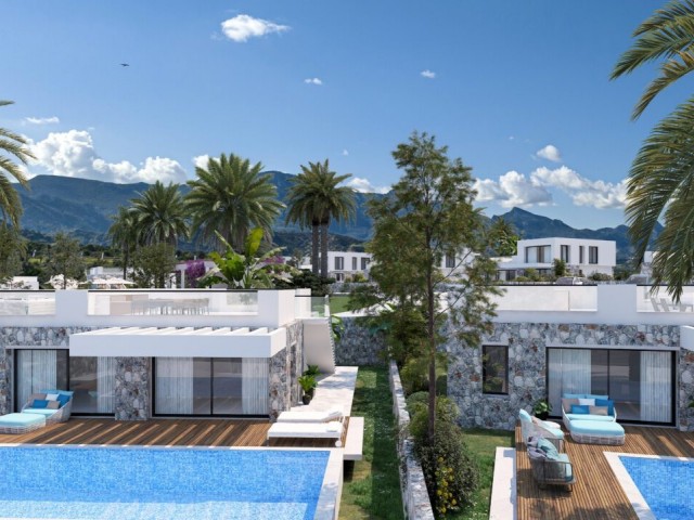 Wunderschöne 3+1 & 4+1 Bungalows mit Meerblick und Zahlungsplan in Kyrenia Alagadi