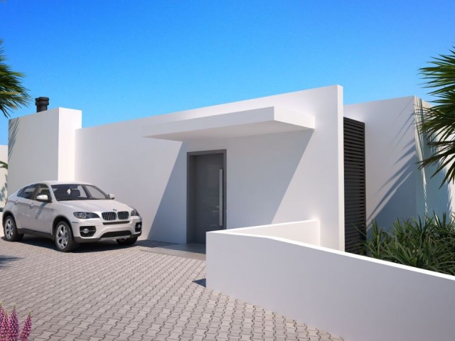 3+1 villas for sale in Esentepe, with a magnificent sea and mountain view, a newly started project, a car park with a private pool and built without compromising on quality.