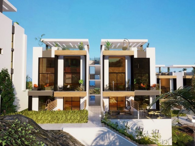 Wunderschöne 1+1 & 2+1 Apartments mit Gemeinschaftspool in Kyrenia Esentepe