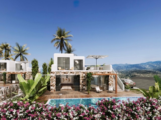 The last two villas with sea view in Bahçeli!