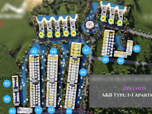 1+1 and 3+1 Unique Apartments & Villas in Tatlısu Region