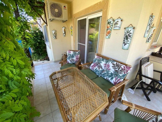 3+1 Apartment with Garden and Shared Pool for Sale in Lapta, Like a Detached Villa