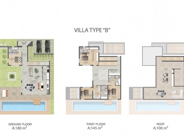 2+1 & 4+1 Apartments and Villas in Kyrenia Lapta region