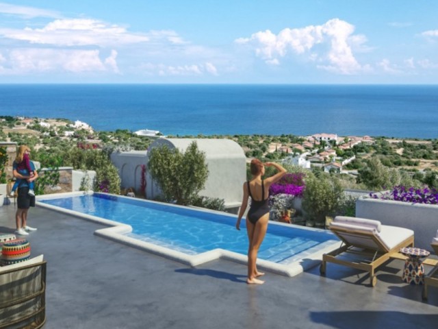 Апартаменты и виллы 3+1 с панорамным видом на море-студия с планом оплаты в Каяларе