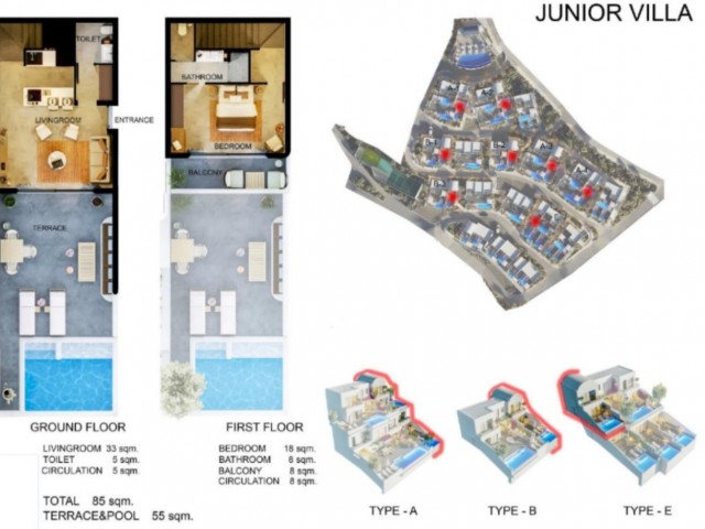 3+1 Apartments and Villas with Panoramic Sea View Studio with Payment Plan in Kayalar