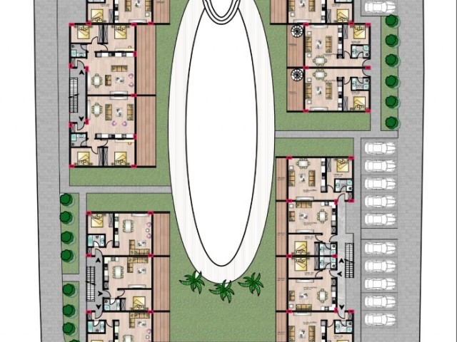 Lapta Bölgesinde 1+1 ve 2+1 Projeden Muhteşem Daireler