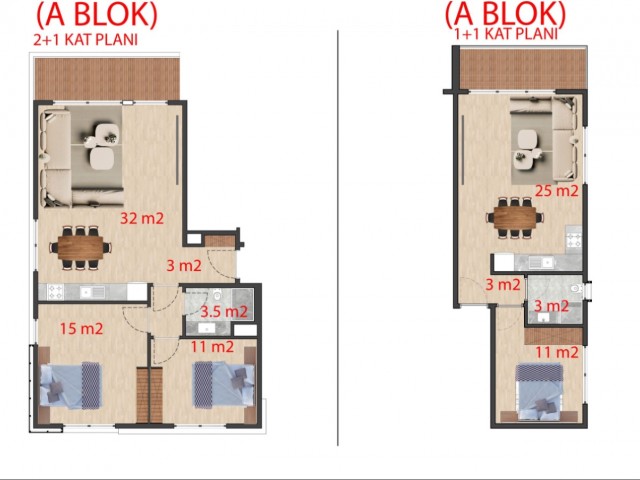 Great Flats with Shared Pool with Payment Plan in Lapta