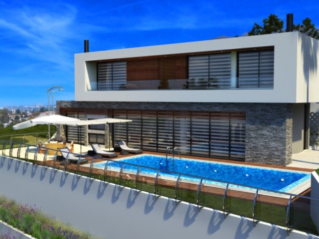 4+1 Luxury Villas with Sea View in Bellapais