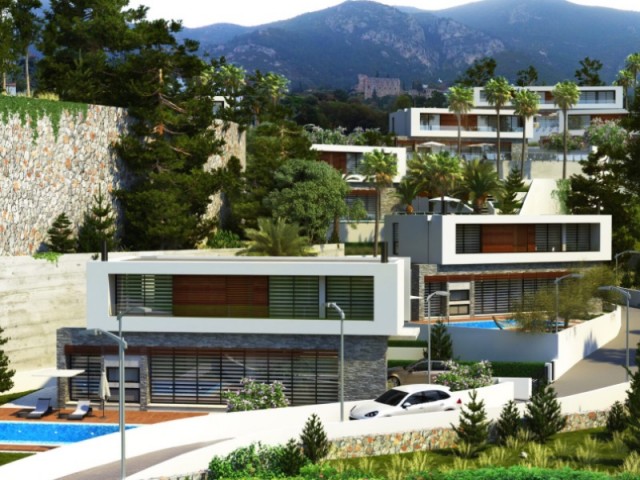 4+1 Luxury Villas with Sea View in Bellapais