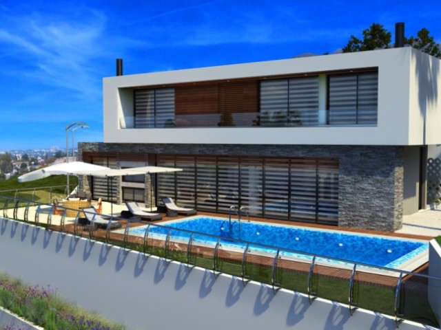 4+1 Luxury Villas with Sea View in Bellapais
