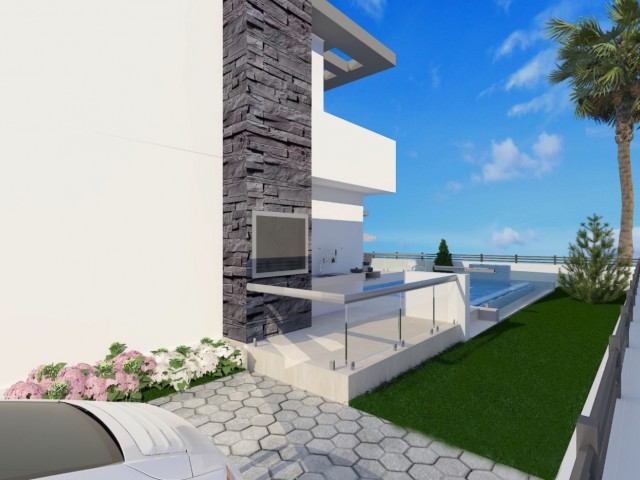 Wonderful Villas from a 4-Bedroom Project with Sea and Mountain Views in Çatalköy