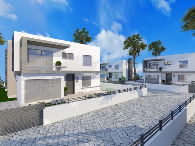 Wonderful Villas from a 4-Bedroom Project with Sea and Mountain Views in Çatalköy