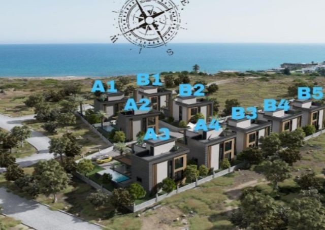 Girne'de Deniz Hattında Büyüleyici Villa Projesi