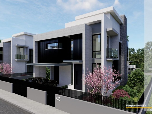 Magnificent villa at 3+1 project stage in Çatalköy/Girne region