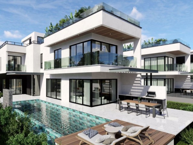 3 magnificent villas in 4+1 project phase in Çatalköy-Girne