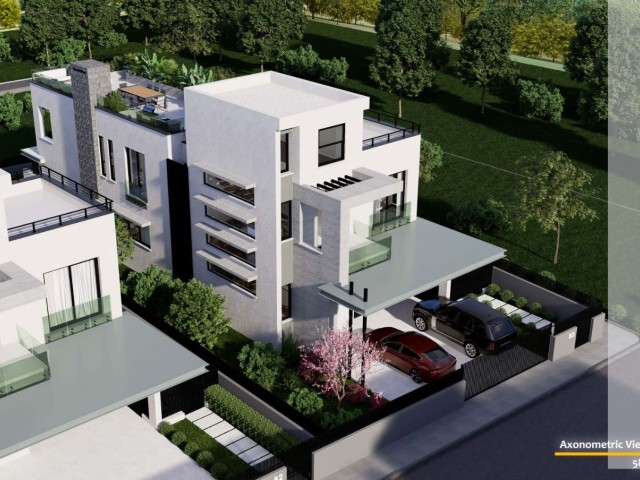 Çatalköy-Girne'de Proje aşamasında 4+1 satılık 3 adet muhteşem villa