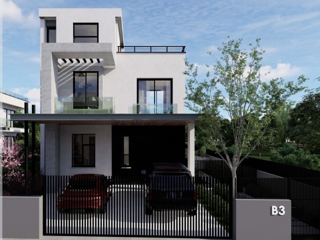 3 magnificent villas in 4+1 project phase in Çatalköy-Girne