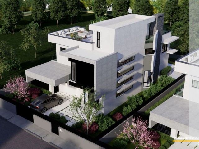 6 4+1 villas for sale in Çatalköy/Girne at the project stage