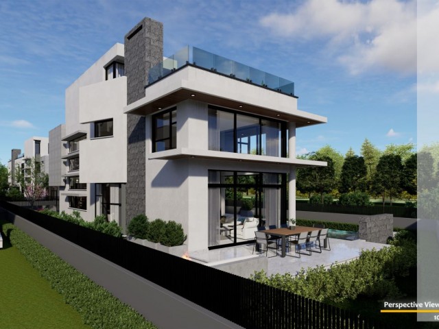 6 4+1 villas for sale in Çatalköy/Girne at the project stage