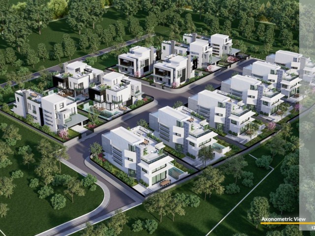 6 4+1 villas for sale in Çatalköy/Girne at the project stage