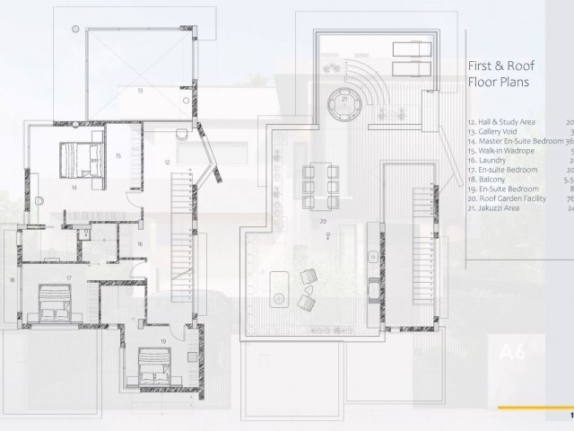 6 4+1 villas for sale in Çatalköy/Girne at the project stage