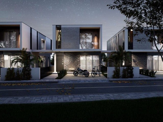 3+1 semi-detached villas for sale from the project in Yeniboğaziçi / Famagusta