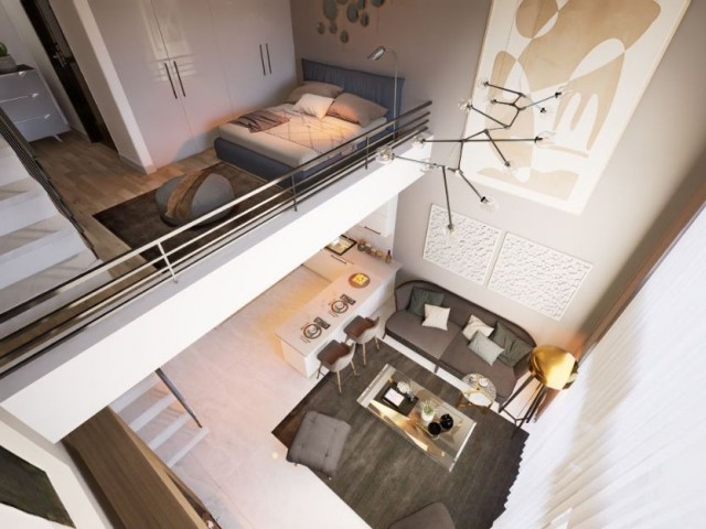 Studio Loft flats for sale in the new project in Iskele/Kocatepede