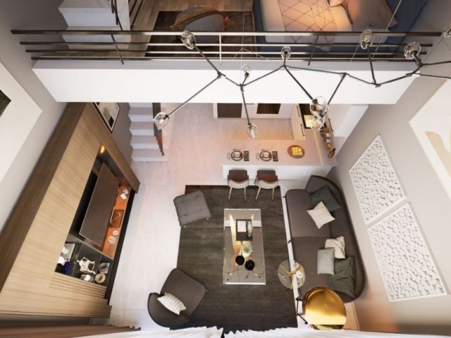Studio-Loft-Wohnungen zum Verkauf im neuen Projekt in Iskele/Kocatepede