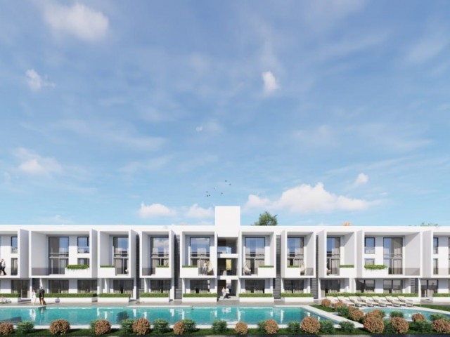 1+1, 2+1 and 3+1 duplex and normal flats for sale in the new project on Iskele Long Beach.