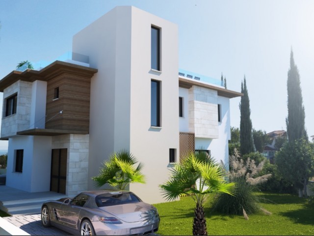 5+1 villa with private pool for sale in Zeytinlik