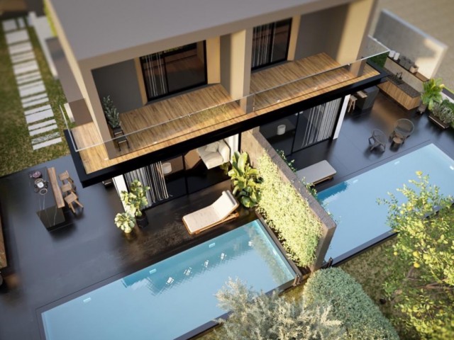 3-bedroom sea view semi-detached villas for sale in Alsancak