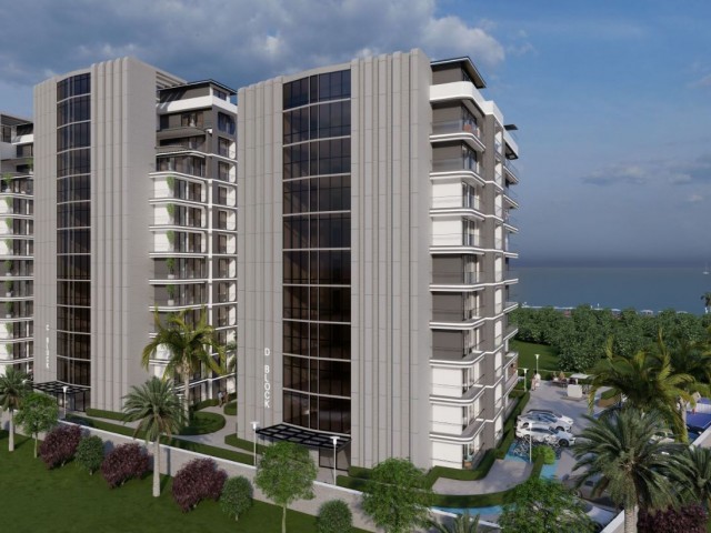 1+1 luxury flats for sale at the seafront in Lefke/Gaziveren region