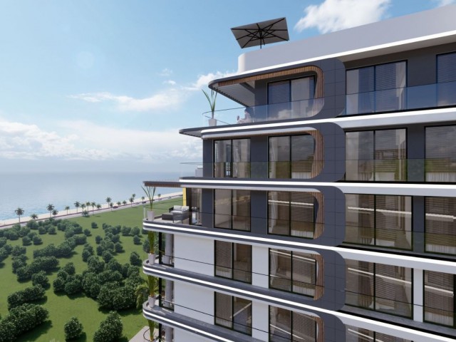 2+1 luxury flats for sale at the seafront in Lefke/Gaziveren region