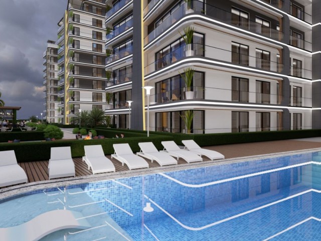 2+1 luxury flats for sale at the seafront in Lefke/Gaziveren region